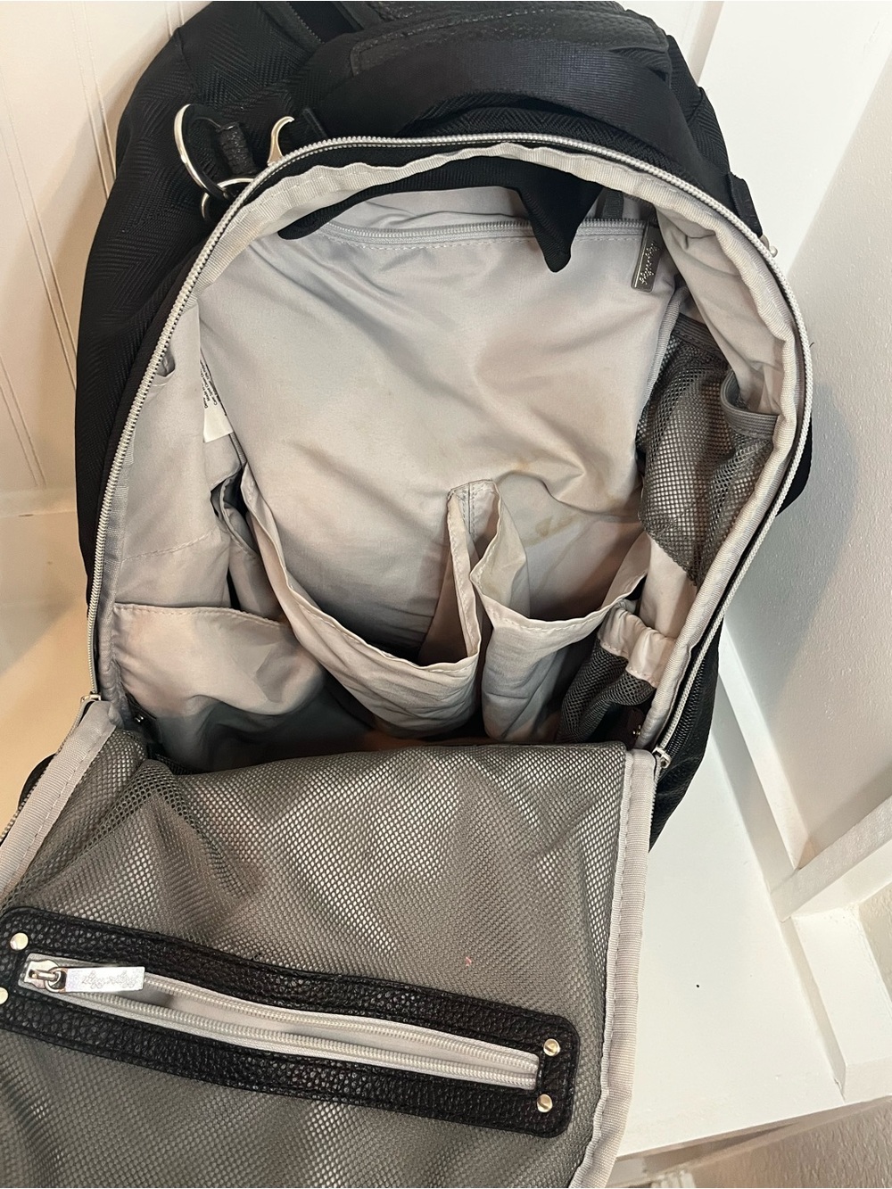 Itzy Ritzy Black Baby Diaper Backpack - Picture 5 of 5